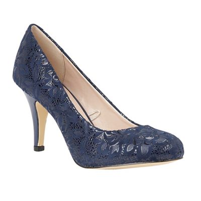 Blue 'Clancy' floral print heels